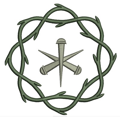 Matriz de matriz Matriz De Bordado Coroa De Espinhos 12 Cm